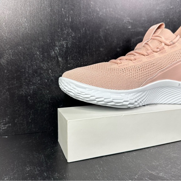 CURRY FLOW 8 CLASS Y MENS BASKETBALL SHOES SIZE 12 BLUSH KNIT PINK WHITE NEW - Picture 6 of 10